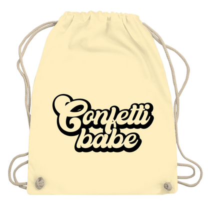Turnbeutel "Confetti babe"