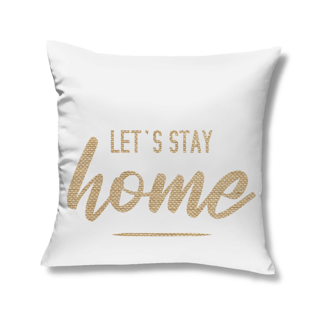 Kopfkissen "Let's stay home" - Grafikmagie