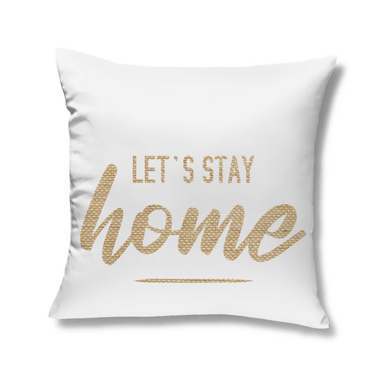 Kopfkissen "Let's stay home" - Grafikmagie