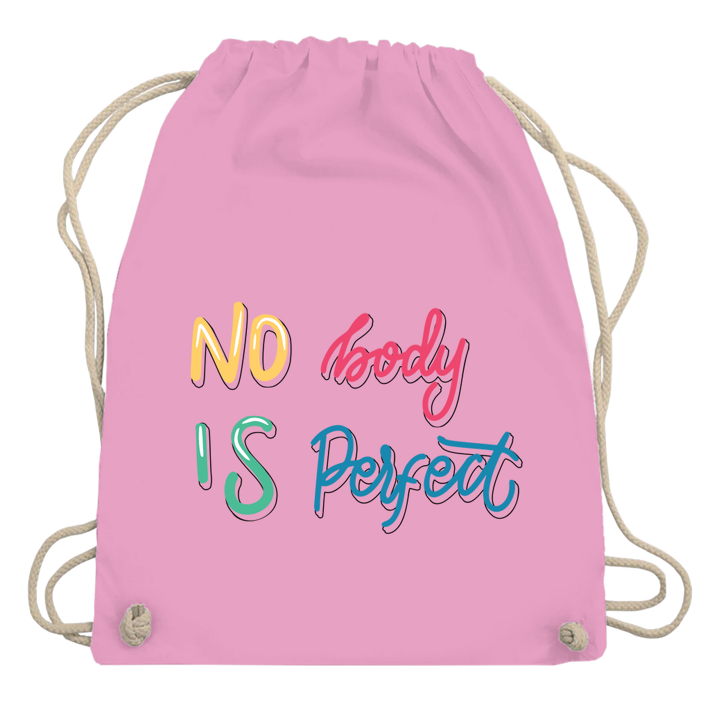 Turnbeutel "No body is perfekt"