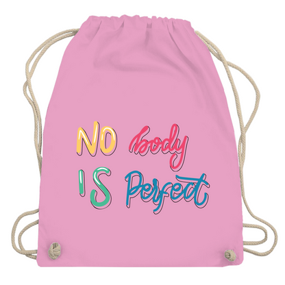 Turnbeutel "No body is perfekt"