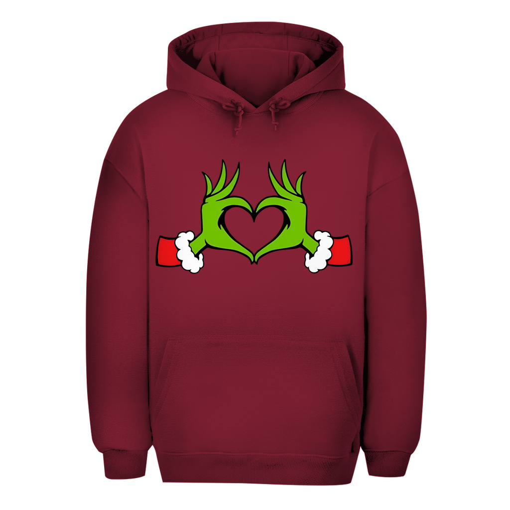 Unisex Oversize Hoodie "Grinch Herz"