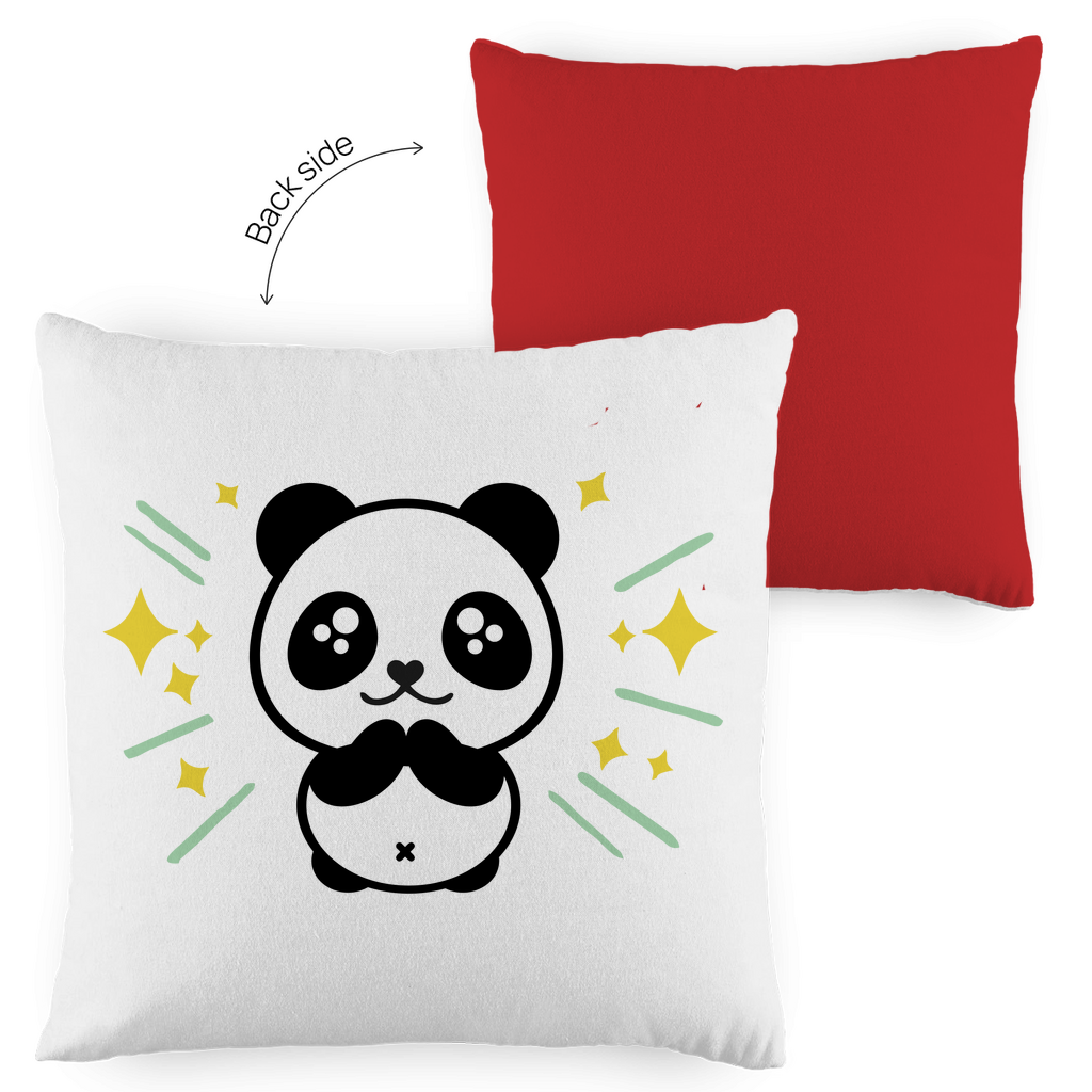 Kopfkissen zweifarbig "Panda" - Grafikmagie