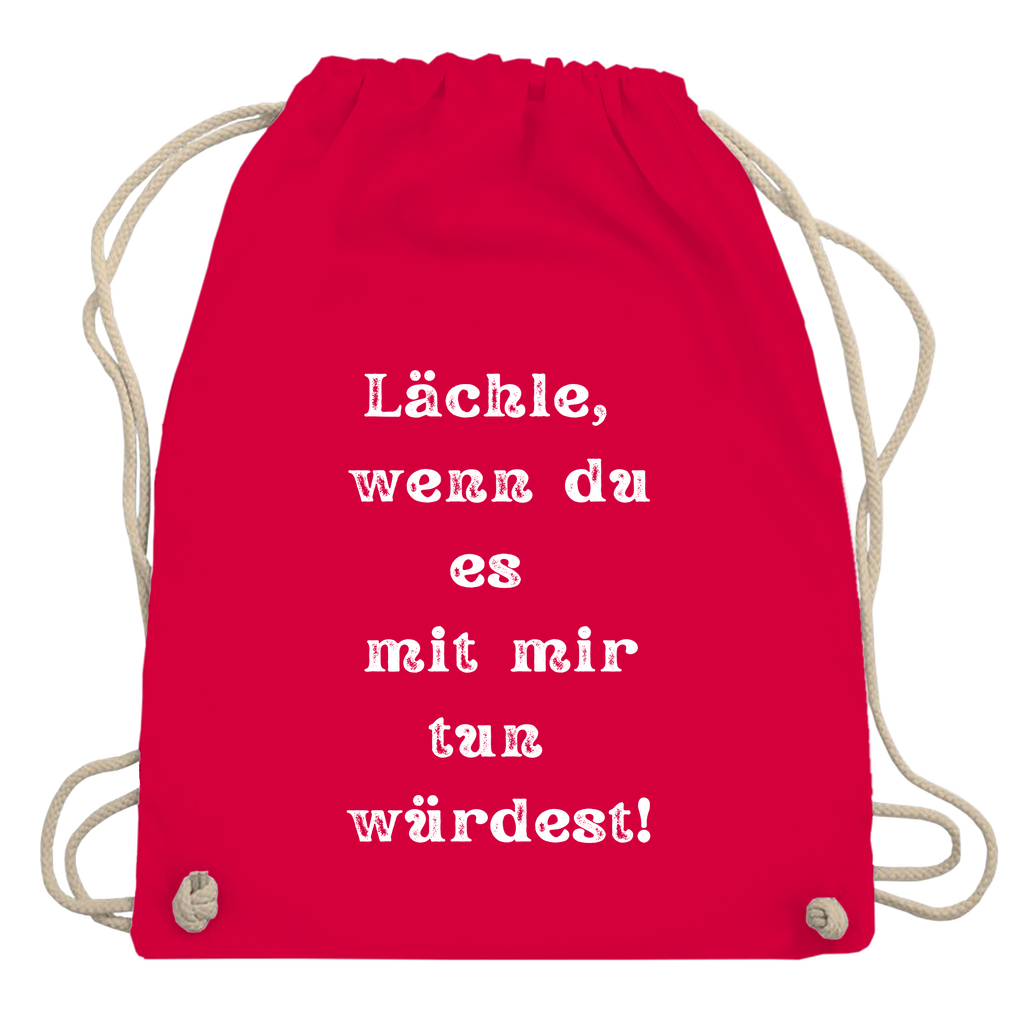 Turnbeutel "Lächle wenn du mit"