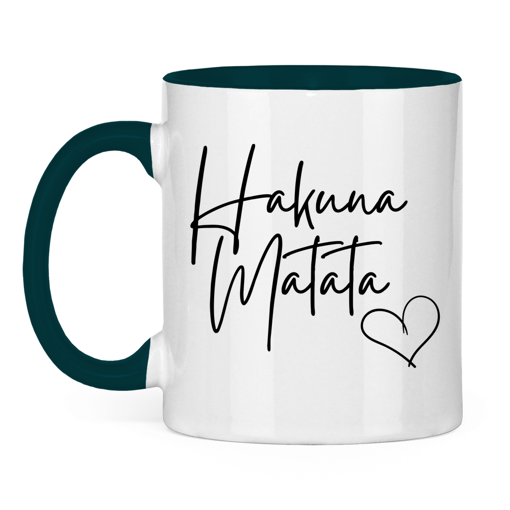 Tasse zweifarbig "Hakuna Matata" - Grafikmagie