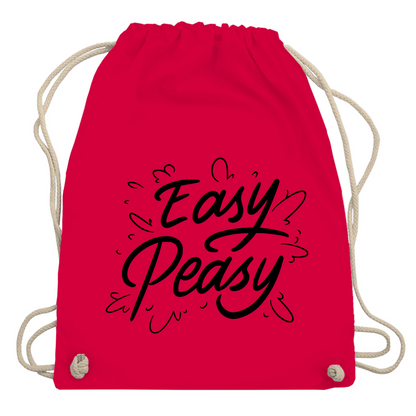 Turnbeutel "Easy peasy"