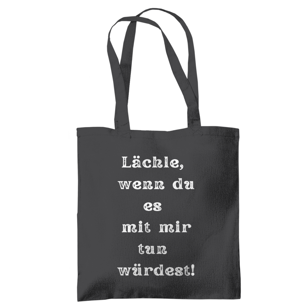 Tragetasche "Lächle wenn du mit" - Grafikmagie