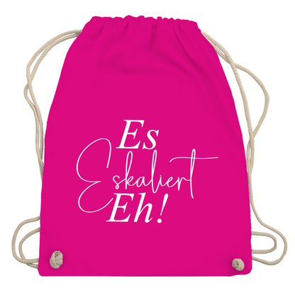 Turnbeutel "Es eskaliert eh"