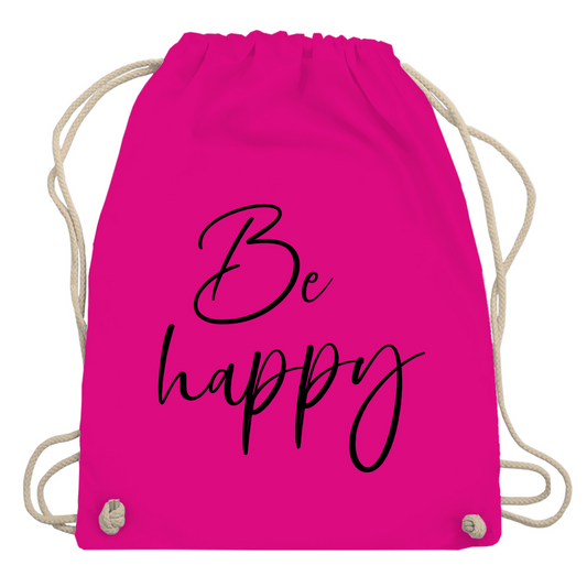 Turnbeutel "Be Happy"