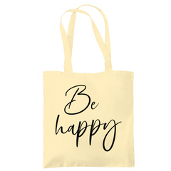 Tragetasche "Be Happy" - Grafikmagie