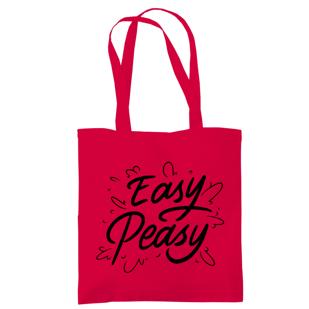 Tragetasche "Easy peasy" - Grafikmagie