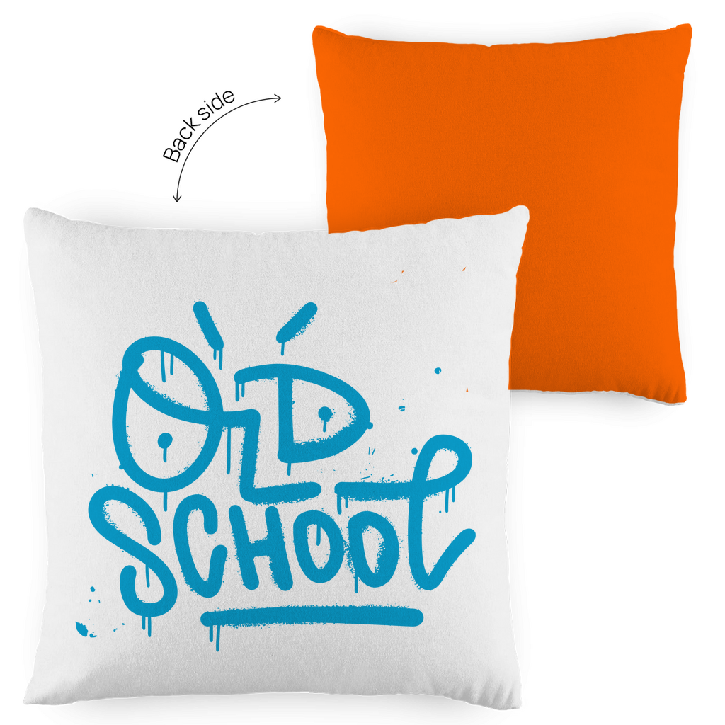 Kopfkissen zweifarbig "Old School" - Grafikmagie