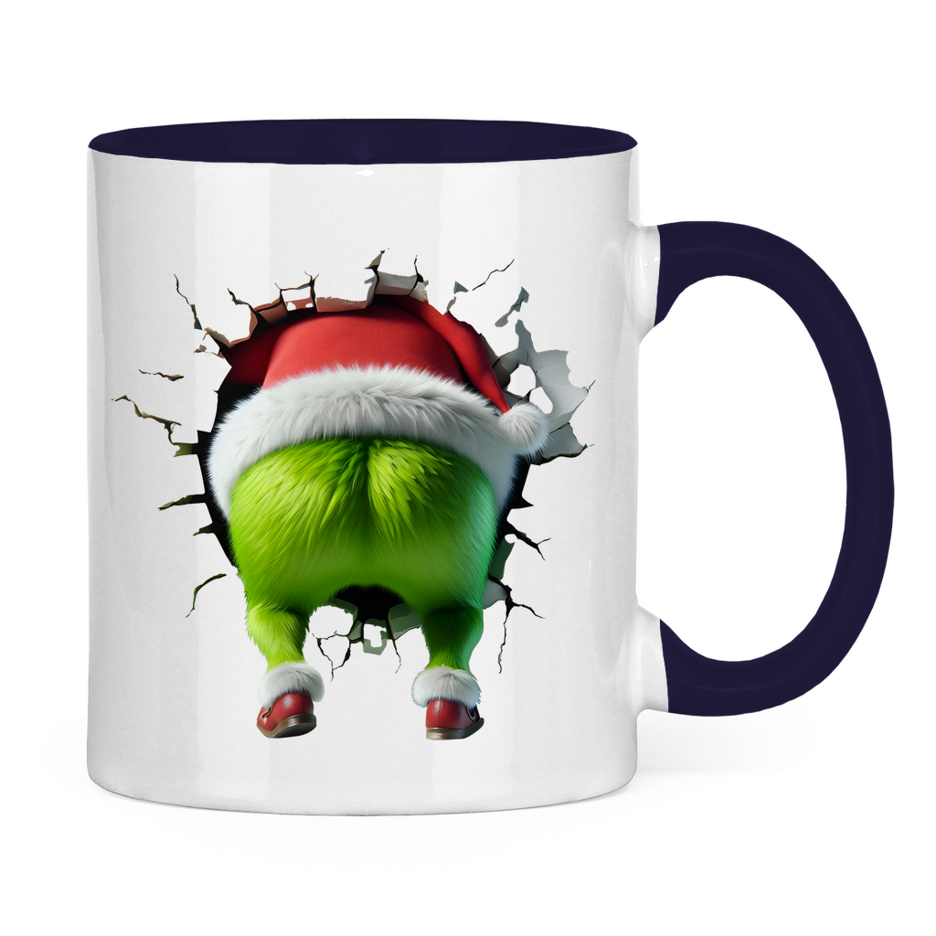 Tasse zweifarbig "Grinch Break Through"