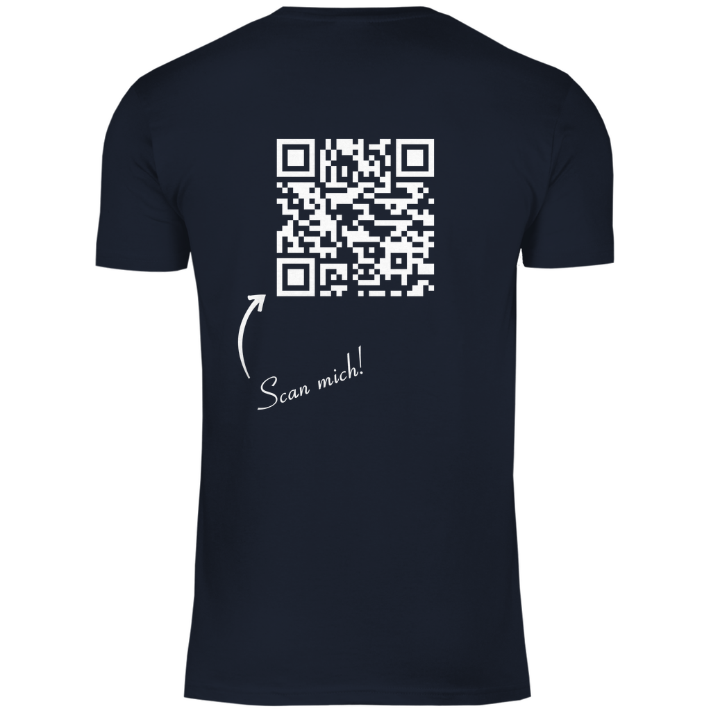 Herren T-Shirt QR Code Social-link