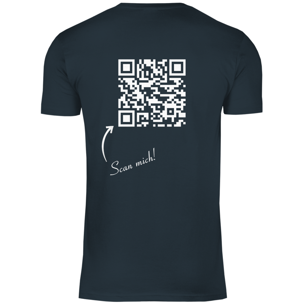 Herren T-Shirt QR Code Social-link