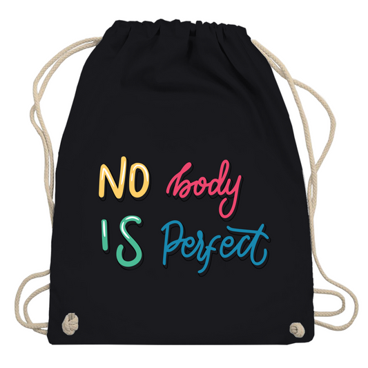 Turnbeutel "No body is perfekt"