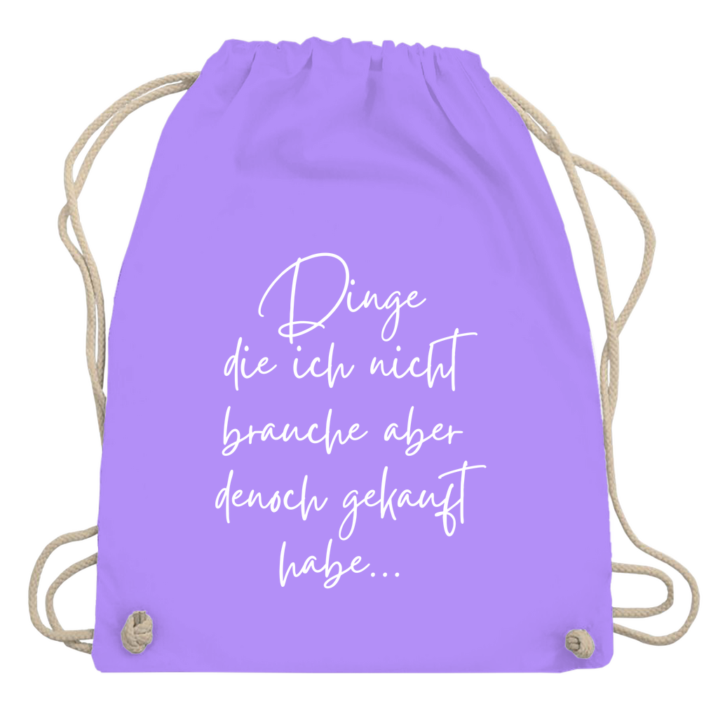 Turnbeutel "Dinge die ich nicht brauche"