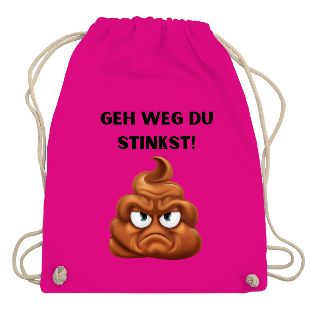 Turnbeutel "Geh weg du stinkst"