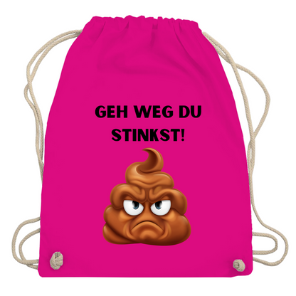 Turnbeutel "Geh weg du stinkst"