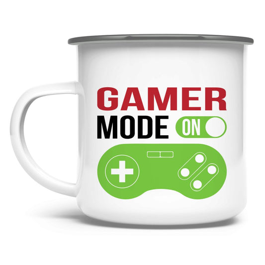 Emaille Tasse "Gamer" - Grafikmagie