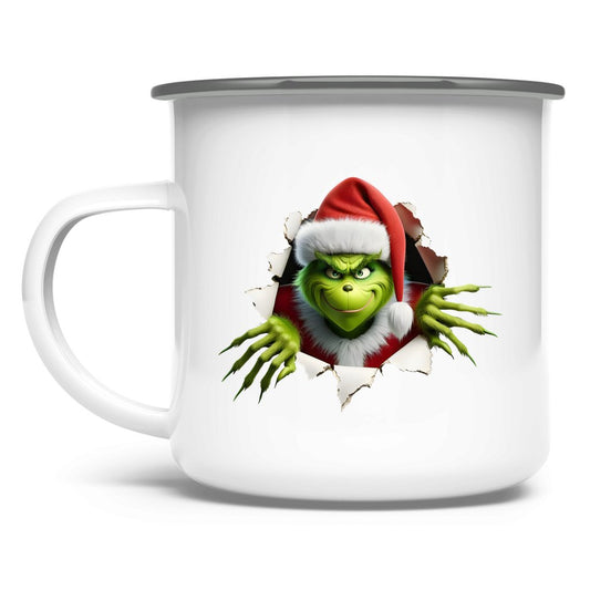 Emaille Tasse "Grinch" - Grafikmagie