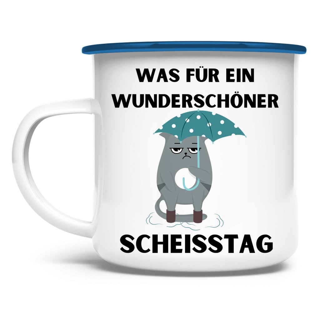 Emaille Tasse "Was für ein..." - Grafikmagie