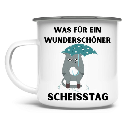 Emaille Tasse "Was für ein..." - Grafikmagie