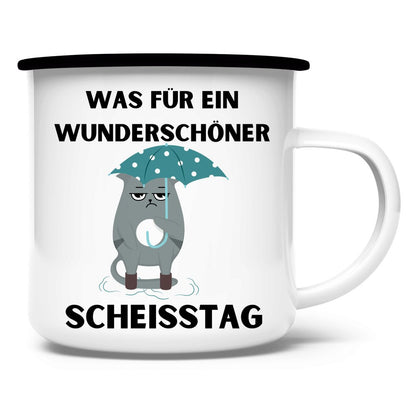 Emaille Tasse "Was für ein..." - Grafikmagie