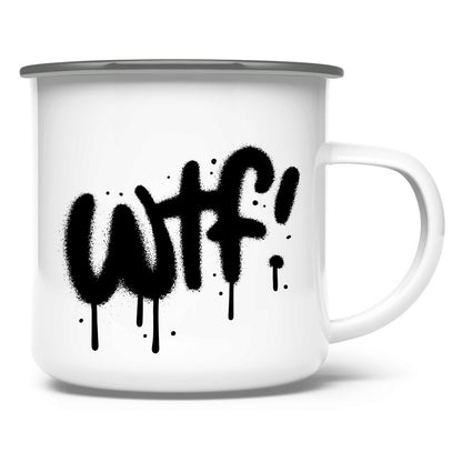Emaille Tasse "WTF" - Grafikmagie
