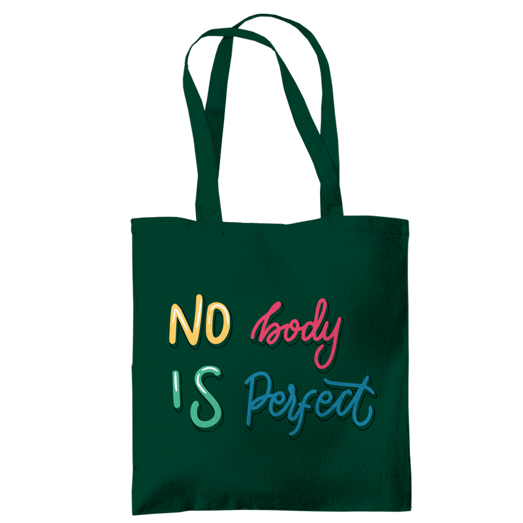 Tragetasche "No body is perfekt"