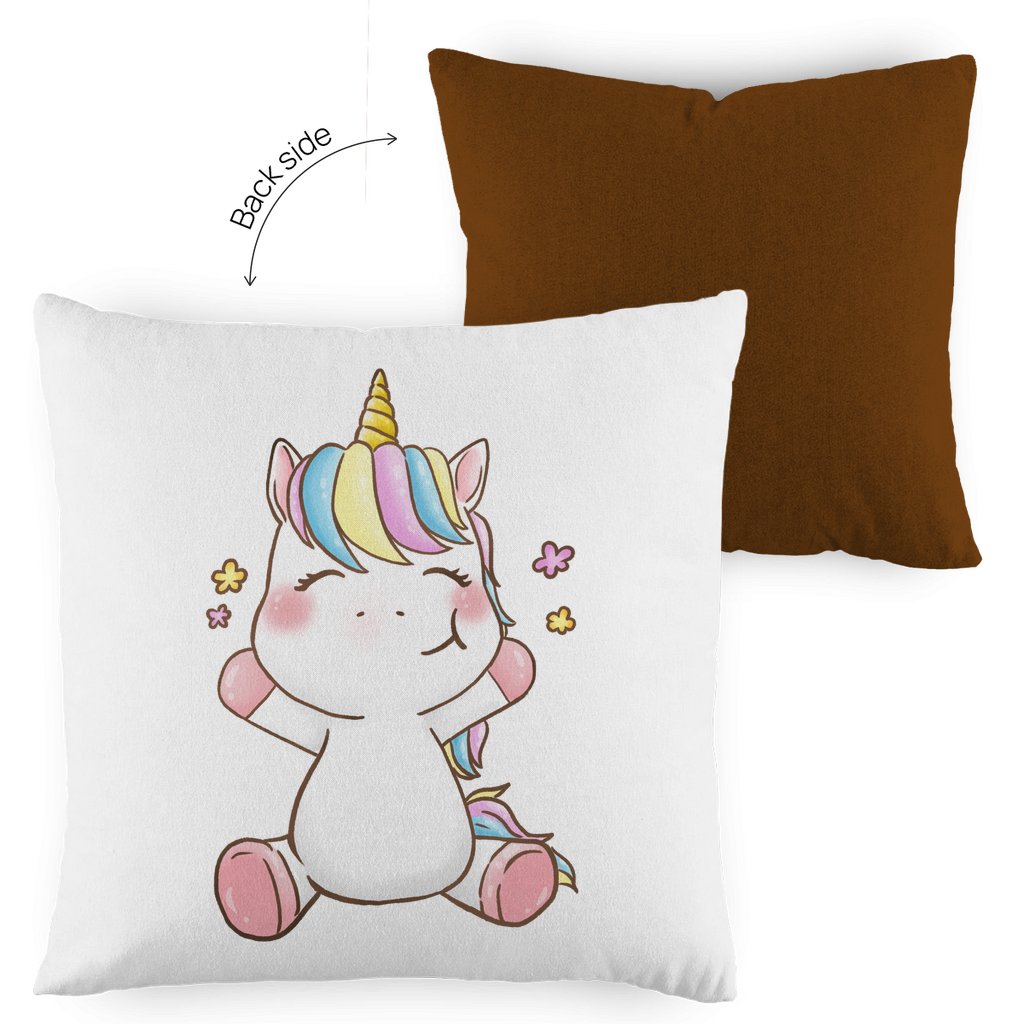Kopfkissen zweifarbig "Einhorn" - Grafikmagie