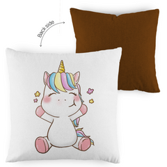Kopfkissen zweifarbig "Einhorn" - Grafikmagie