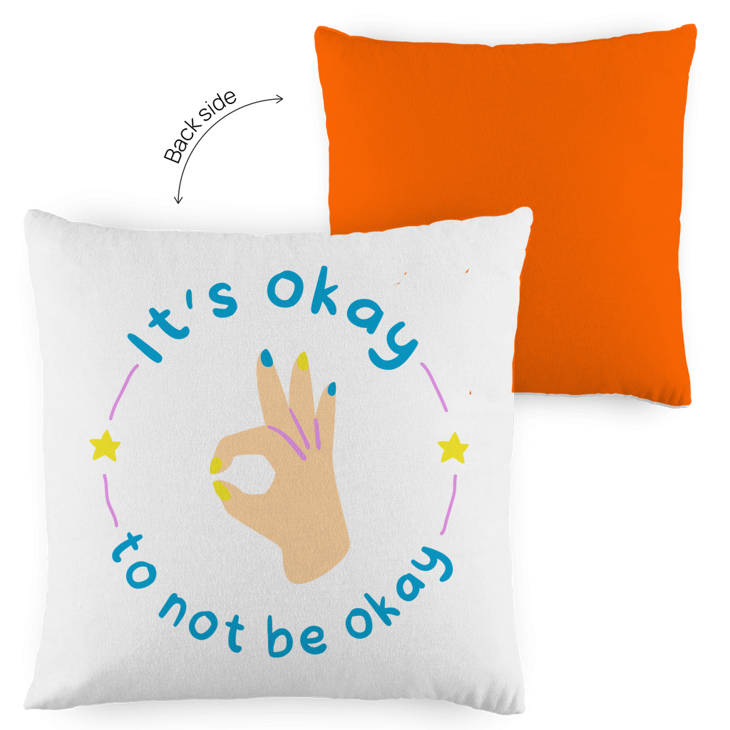 Kopfkissen zweifarbig "its Okay" - Grafikmagie