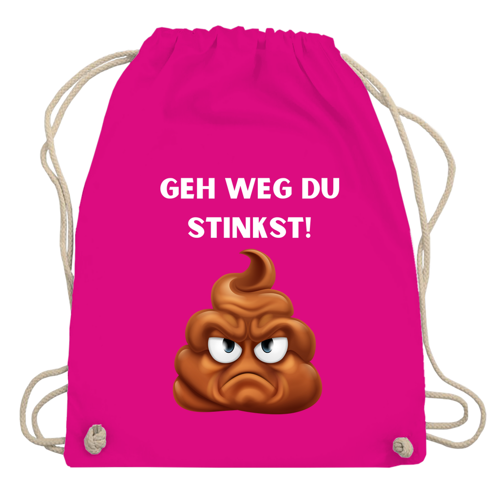 Turnbeutel "Geh weg du stinkst"