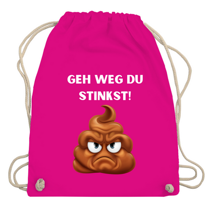 Turnbeutel "Geh weg du stinkst"
