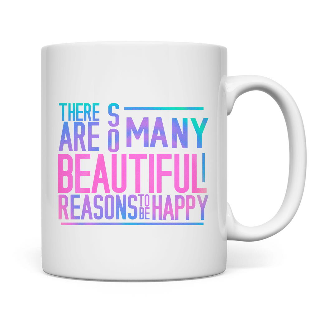 Tasse "So many reasons to be happy" - Grafikmagie