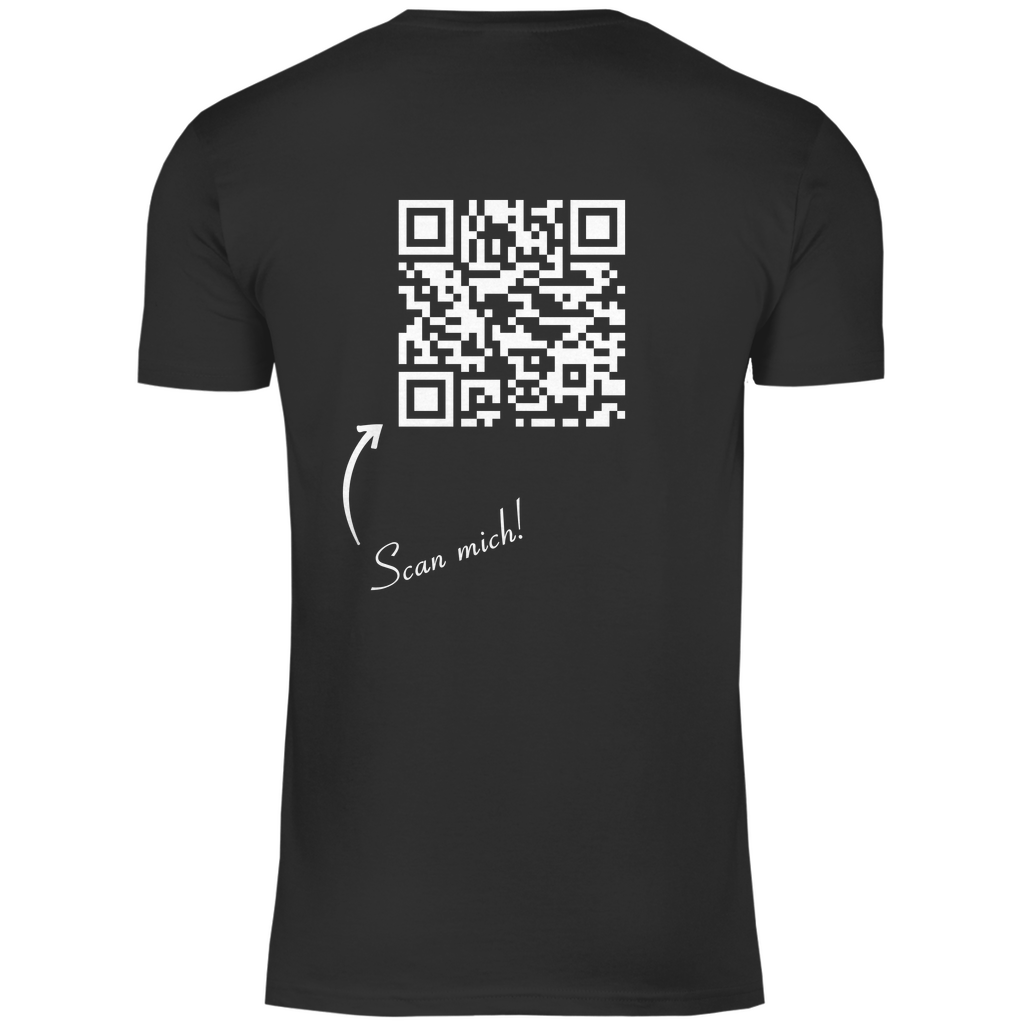 Herren T-Shirt QR Code Social-link