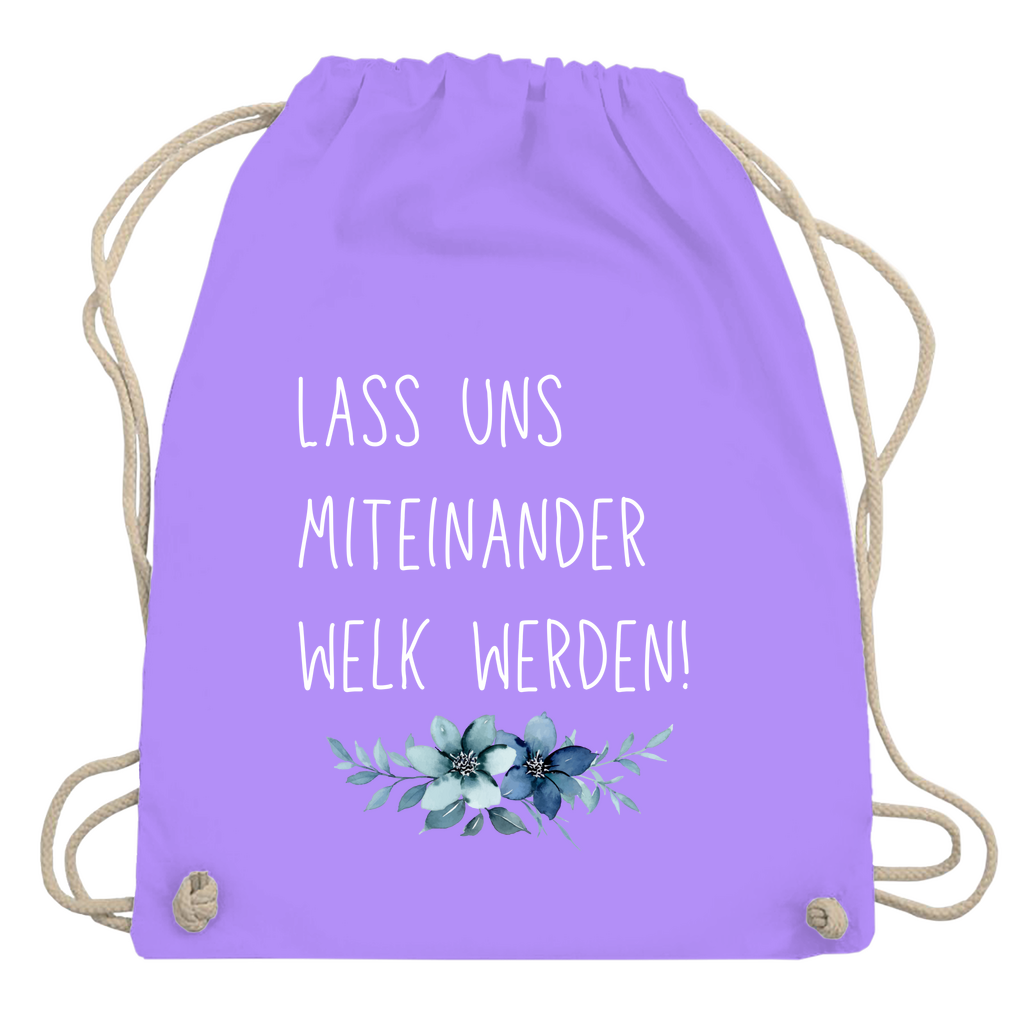 Turnbeutel "lass uns miteinander Welk werden"