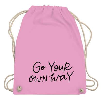 Turnbeutel "Go your own way"