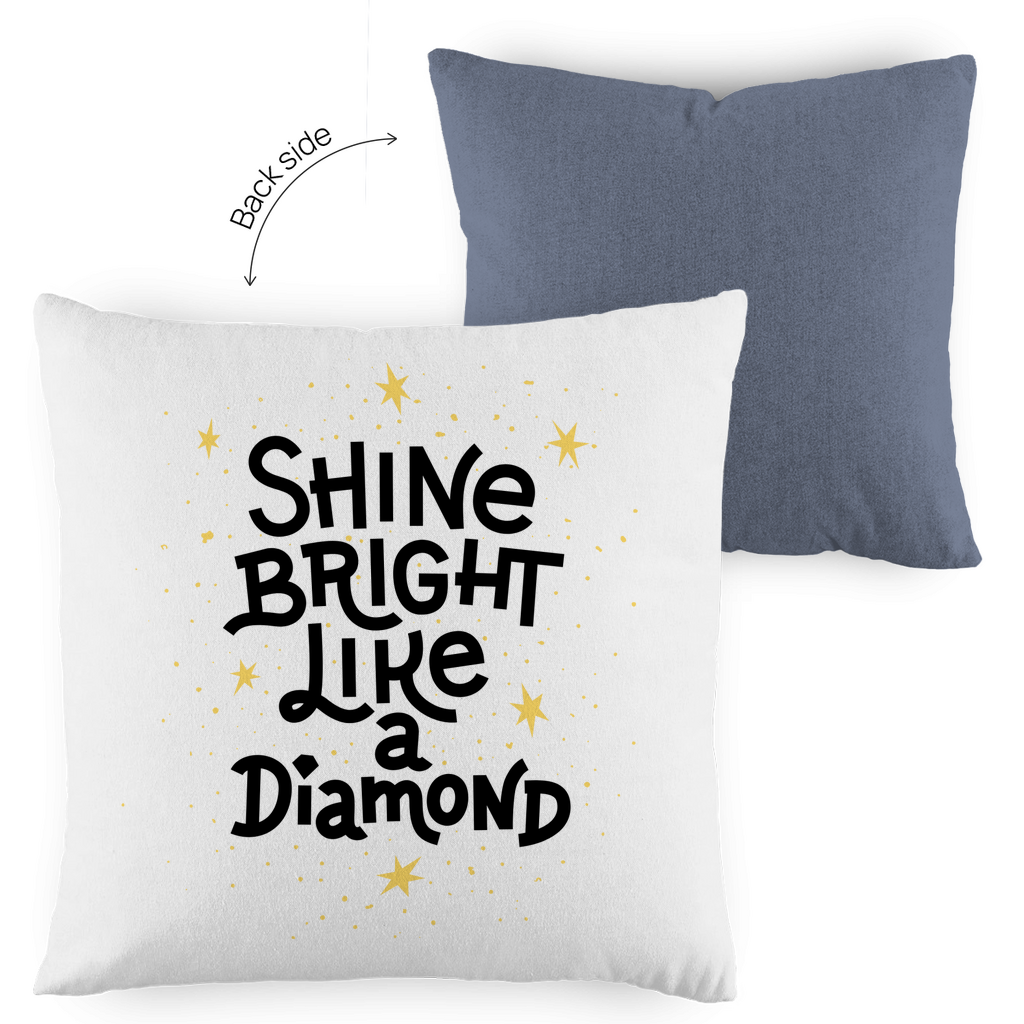 Kopfkissen zweifarbig "Shine bright like a Diamond" - Grafikmagie