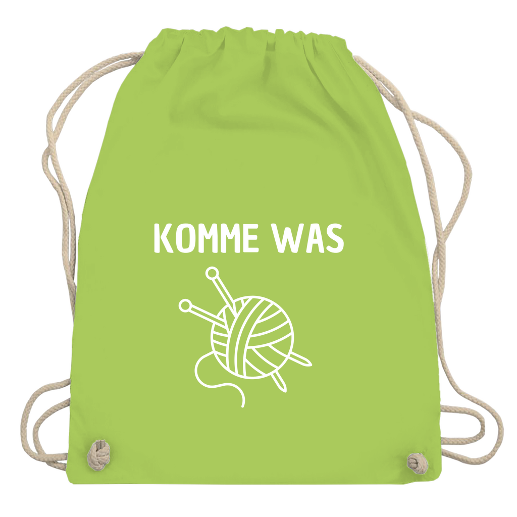 Turnbeutel "Komme was Wolle"