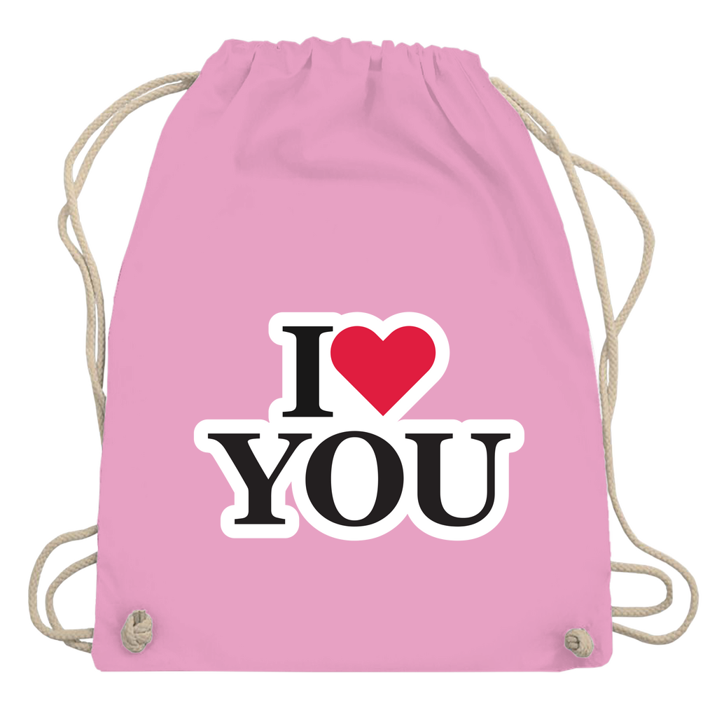 Turnbeutel "I love you"