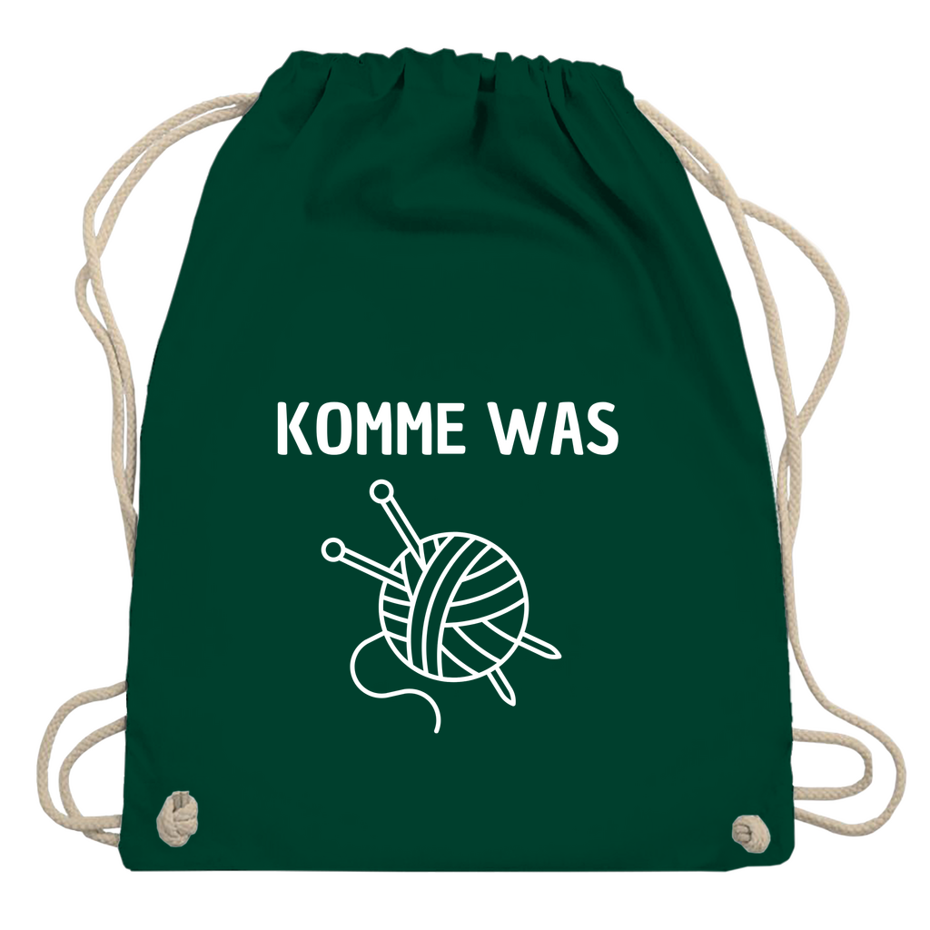 Turnbeutel "Komme was Wolle"
