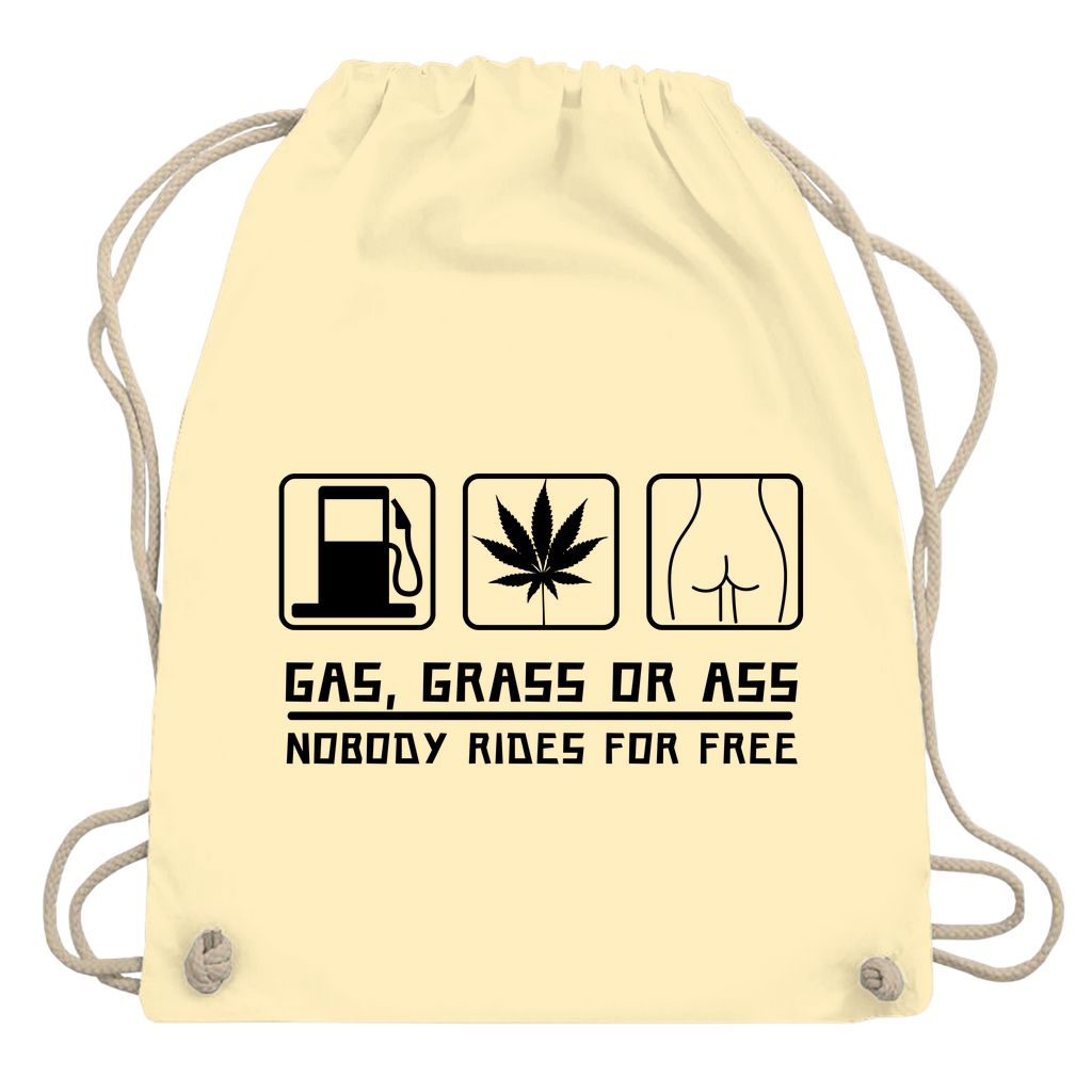 Turnbeutel "Gas Grass Ass"