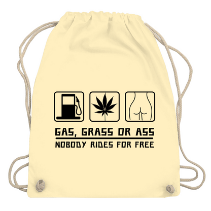 Turnbeutel "Gas Grass Ass"