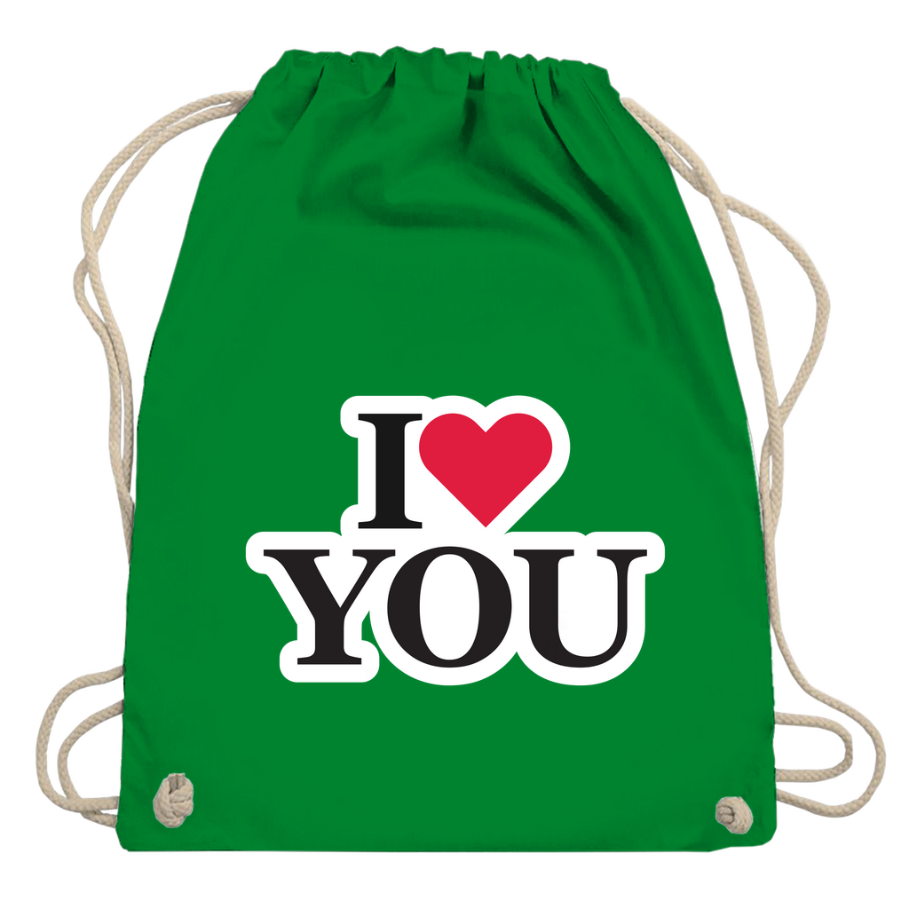 Turnbeutel "I love you"