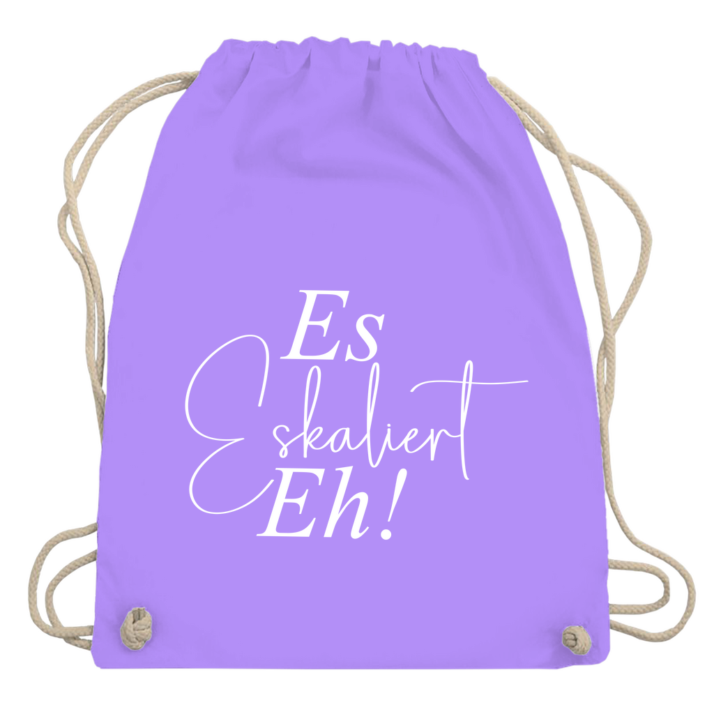 Turnbeutel "Es eskaliert eh"