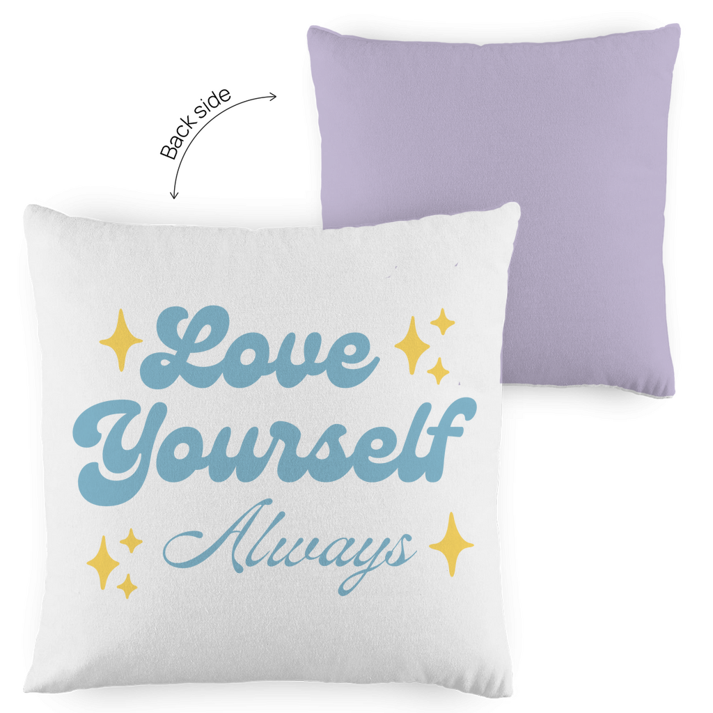 Kopfkissen zweifarbig "Love yourself Always" - Grafikmagie