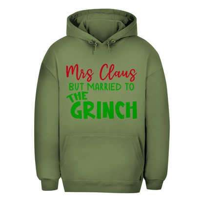 Unisex Oversize Hoodie ""Mrs Clause but Married to the Grinch""