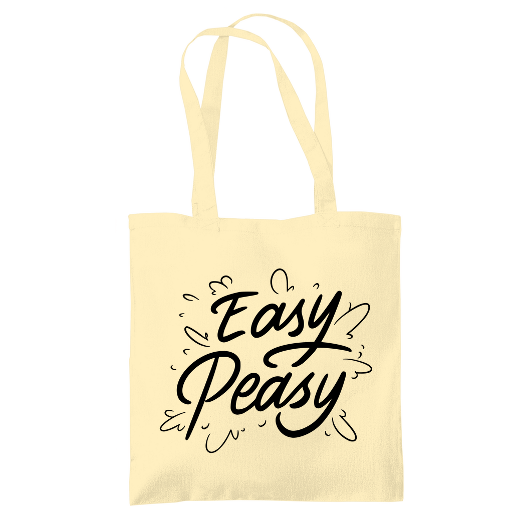 Tragetasche "Easy peasy" - Grafikmagie